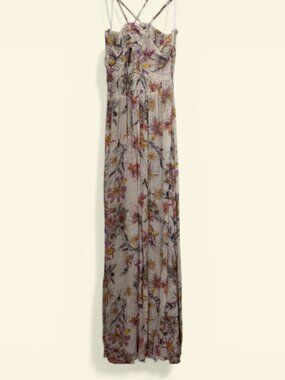 Maxi Sun Dress with Keyhole and Speghetti Straps